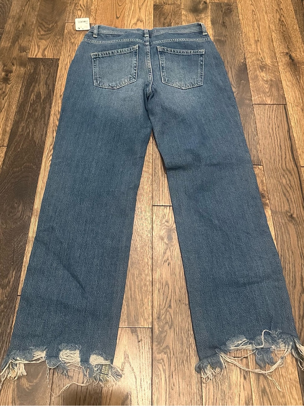 Free People Cropped Wide-Leg Distressed Jeans~Size 26 - Picture 2 of 2